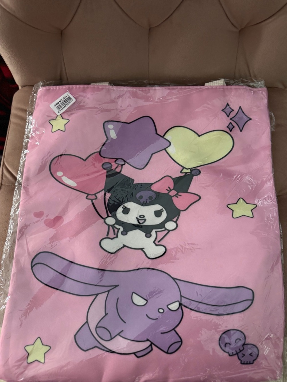 Sanrio Character Print Tote - Cute Heart Balloon Design